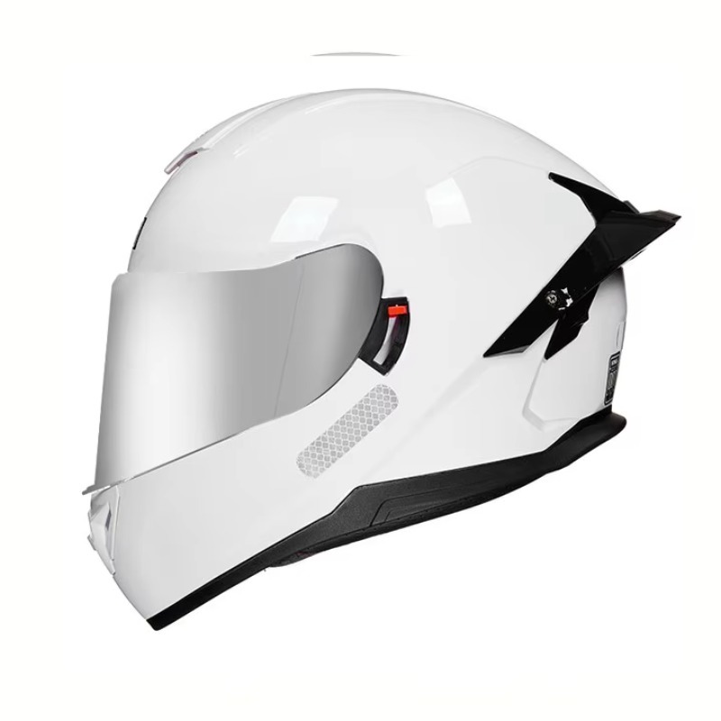 Dual Visor Motorcycle Racing Helmet - Airo Motosiklet Tam Yüz Kaskı Çift