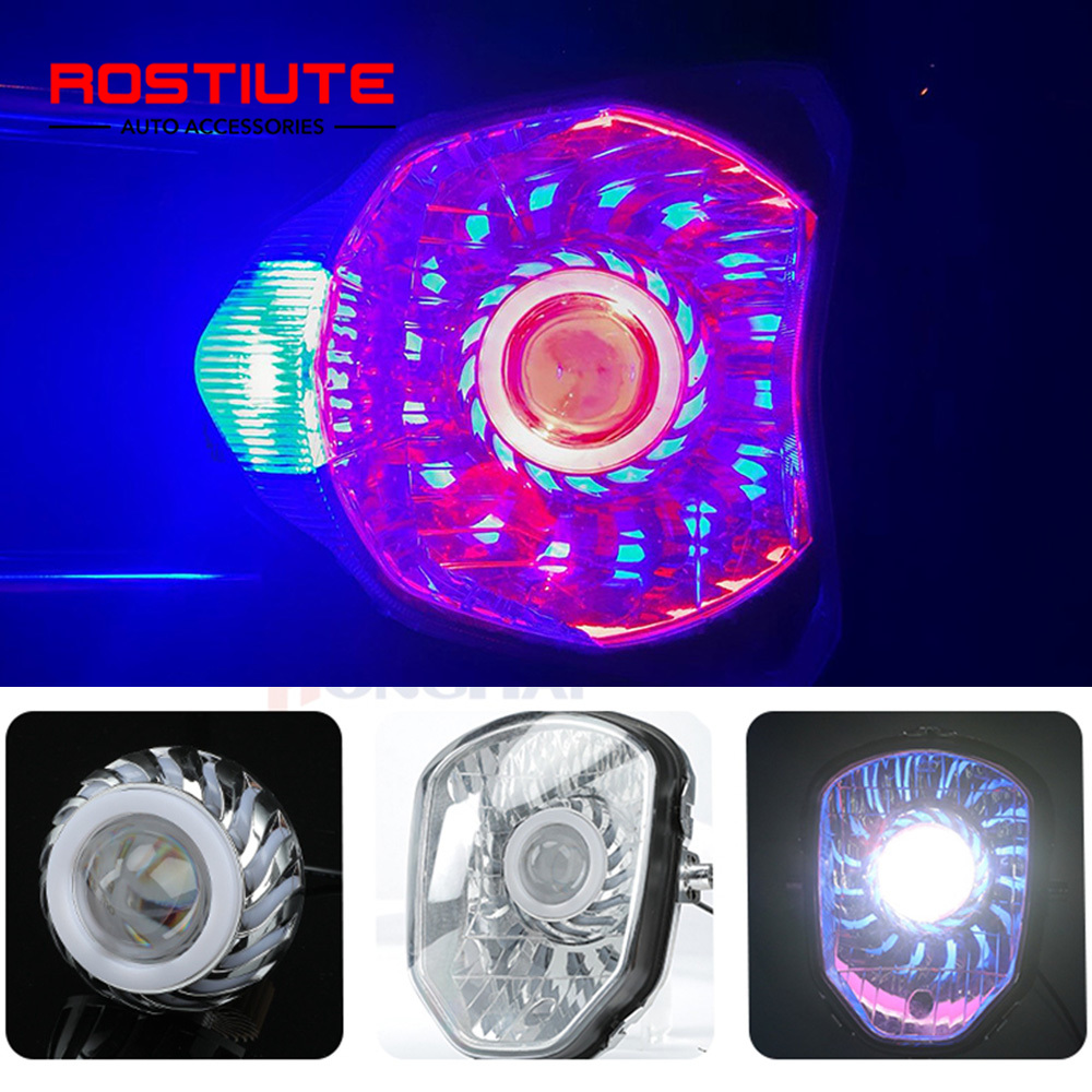 Yüksek/Düşük Işın Çift Melek G - Universal Motorcycle Led Headlight Projector incelemesi ve fiyatı