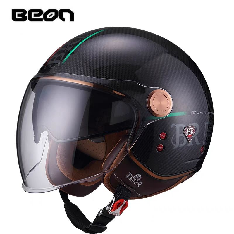 BEON BR20 Karbon Fiber Retro Y - Vintage Open Face Retro Helmet incelemesi ve fiyatı
