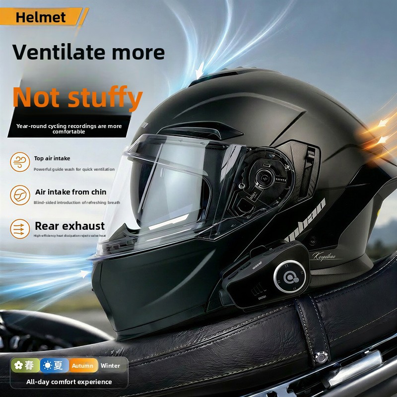 Kuqibao 3C Sertifikalı Motosik - Full Face Motorcycle Helmet With Bluetooth incelemesi ve fiyatı