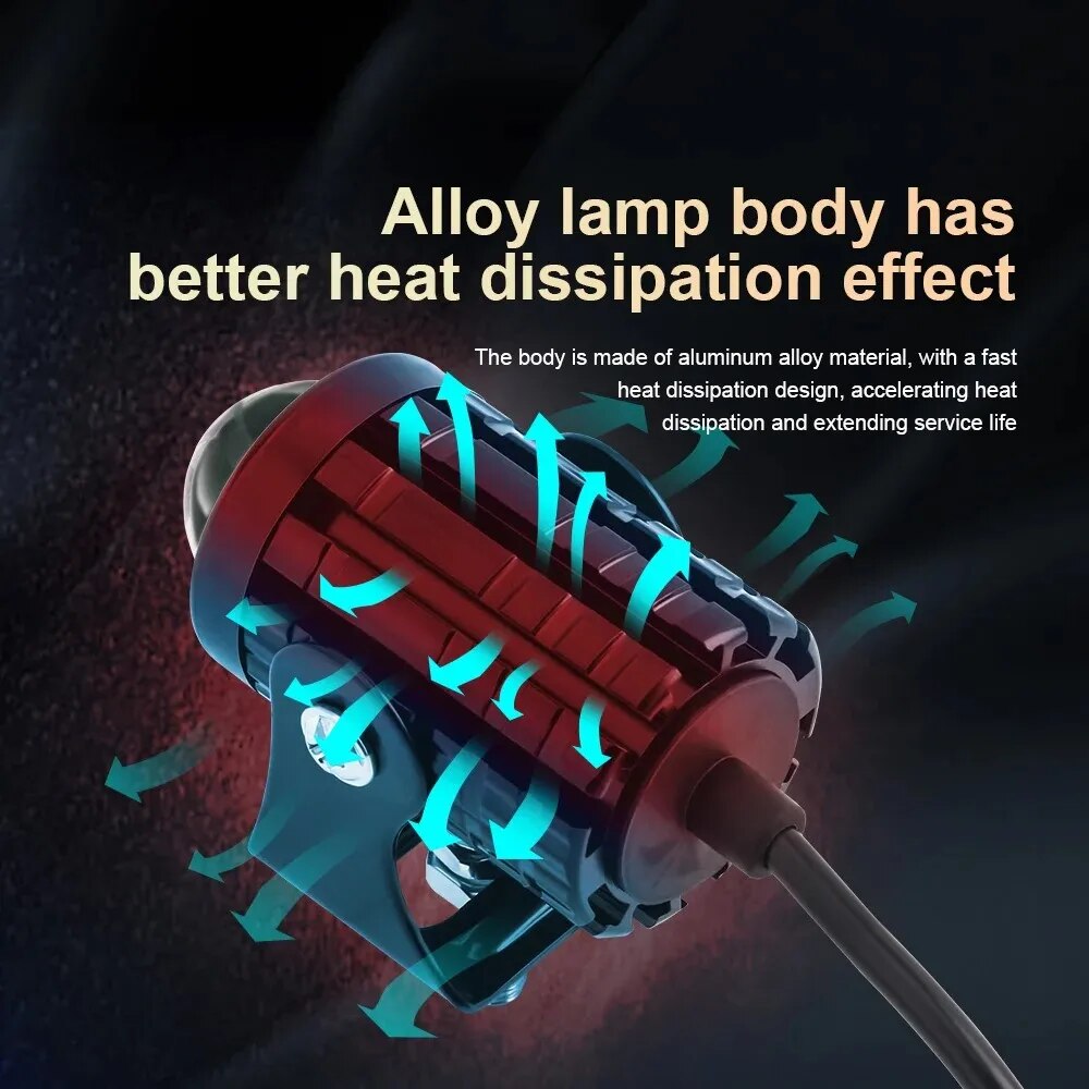 Evrensel Motosiklet LED Far Pr - Universal Motorcycle Led Headlight Projector incelemesi ve fiyatı