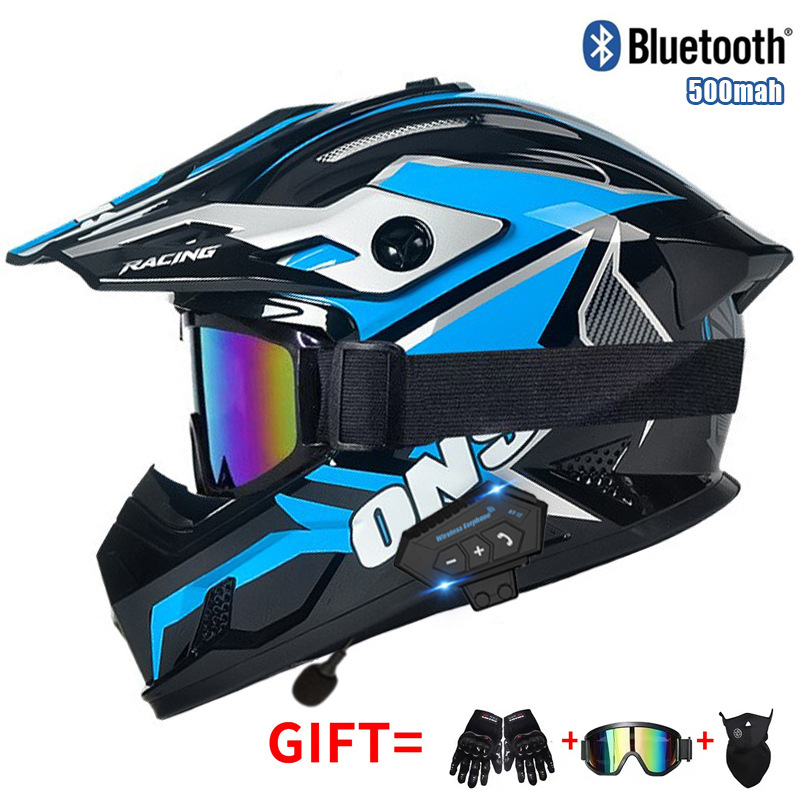 Motosiklet Off Road Kaskı, Göz - Full Face Motorcycle Helmet With Bluetooth incelemesi ve fiyatı
