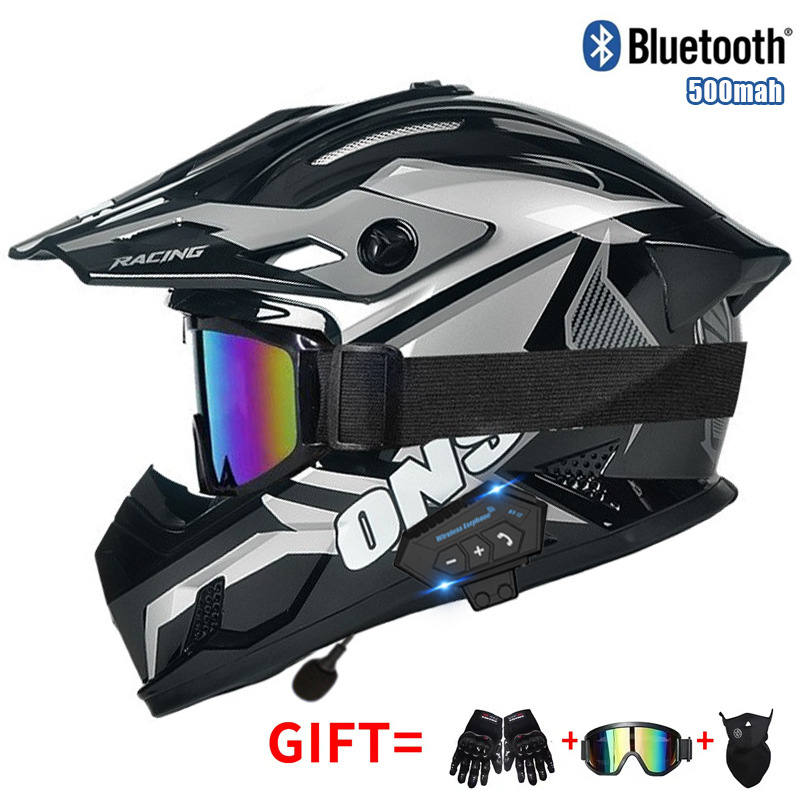 Motosiklet Off Road Kaskı, Göz - Full Face Motorcycle Helmet With Bluetooth incelemesi ve fiyatı