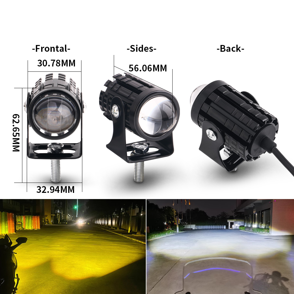 2 adet evrensel motosiklet LED - Universal Motorcycle Led Headlight Projector incelemesi ve fiyatı