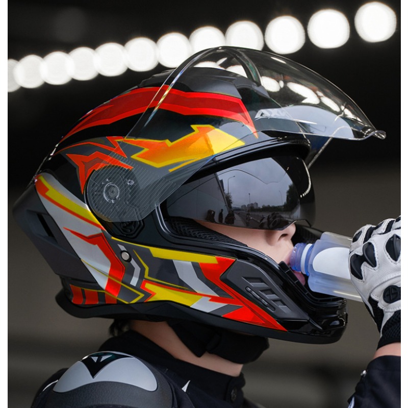 Motosiklet Tam Kaskı Geniş Ark - Full Face Motorcycle Helmet With Bluetooth incelemesi ve fiyatı