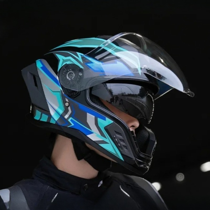 Motosiklet Tam Kaskı Geniş Ark - Full Face Motorcycle Helmet With Bluetooth incelemesi ve fiyatı